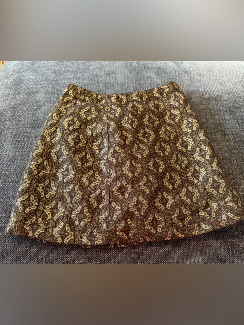 Abercrombie & Fitch Gold  Mini Skirt